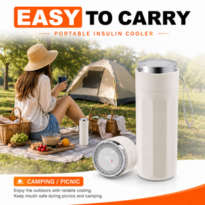 Enfriador de <span class=keywords><strong>Insulina</strong></span> Portátil, Contenedor Eléctrico con Pantalla de Temperatura USB, para Medicamentos para Diabéticos - Product Image 6