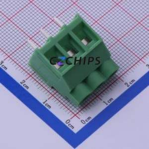 KF635-6.35-3P Screw Terminal Block Through hole Component (THT),P=6.35mm Connector 1x3P 6.35mm Green Through Hole - Product Image 2
