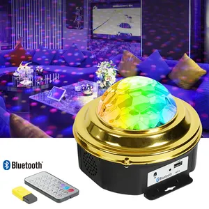 Çoklu renk değişimi 5W 20 çeşit mod değişiklikleri sihirli Mini bilya ışık sahne etkisi disko ışık