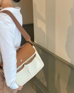 फ़ैक्टरी थोक फ़ैशन कस्टम बोल्सो डी लोना पैरा मुजेर कैनवास कॉज़ल सिंपल टोट बैग महिलाओं के लिए लक्ज़री बड़ी क्षमता वाले हैंडबैग