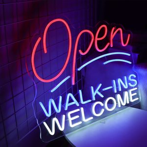 Biển Hiệu Neon WELCOM Lớn Mở Cho Cửa Hàng Quán Bar Quán Rượu Biển Hiệu Chào Mừng Doanh Nhân Nhỏ Siêu Sáng - Product Image 5