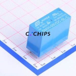 SMIH-09VDC-SL-C Power Relay DIP,13x29.5mm Relay 9V 1 Changeover: 1C (SPDT-Changeover)::: 8 250V-AC - Product Image 1