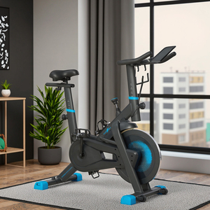 <span class=keywords><strong>Vélo</strong></span> de fitness <span class=keywords><strong>stationnaire</strong></span> à usage domestique direct d'usine de bonne qualité contrôle magnétique écran LCD 6KG volant d'inertie <span class=keywords><strong>vélo</strong></span> rotatif - Product Image 5