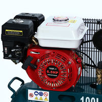 Meilleur Prix 200L Réservoir Essence Compresseur D'air Industriel Portable Type Piston avec Moteur À Essence 220V Lubrifié Air Refroidi