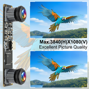 Telecamera USB 3D Stereo VR Sincronizzata 4MP 60fps 3840*1080P UVC Mini Modulo Fotocamera USB a Doppia Lente con Obiettivo Grandangolare 180 Gradi - Product Image 2
