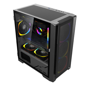 Muñeco de nieve Venta superior Vidrio <span class=keywords><strong>Gaming</strong></span> Computer Shell USB 3,0 Fábrica al por mayor ATX Computadora de escritorio OEM <span class=keywords><strong>PC</strong></span> Box - Product Image 2