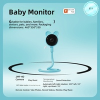 Monitor Bayi Pintar TUYA dengan Visi Malam, Sensor Suhu dan Kelembapan, Audio Dua Arah dengan Deteksi Suhu & Suara AI