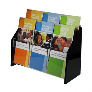 Support de brochure en acrylique format DL / présentoir de dépliants en acrylique / présentoir de magazines - Product Image 1