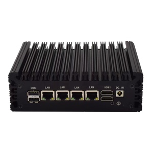 Mini PC Router 4 * LAN 2 * COM công nghiệp PC elkhart hồ j6412 DDR4 6 * USB 2 * HD 4 * Intel i210at Nic không quạt giá rẻ Mini tính toán - Product Image 1