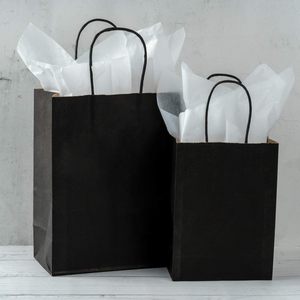 Custom Printed Eco-Friendly Luxury Food Packaging Paper Bag with <b>Ribbon</b> Handle for Boutique Retail and Brand Promotions - Product Image 2