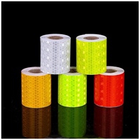 Ruban réfléchissant en PET, imperméable, fluorescent, à forte adhérence, pour la sécurité des remorques et des camions