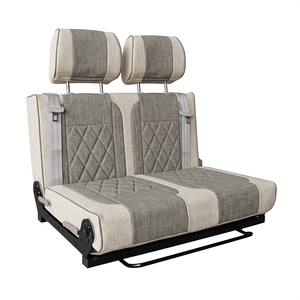 Asiento Cama Reclinable Ajustable para <span class=keywords><strong>Camper</strong></span> Van, Estructura Reversible, Material de Tela, Ancho y Color Personalizables, Modificación para <span class=keywords><strong>Camper</strong></span> - Product Image 1