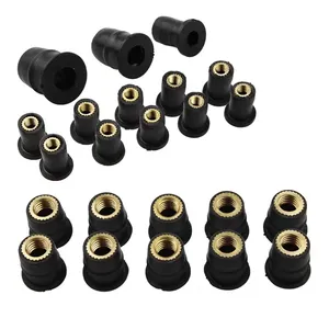 Tobo M3 M4 M5 M6 M8 thép không gỉ ren chèn mở rộng Brass cao su đinh tán hình lục giác Nut cho gỗ - Product Image 2