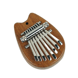 Mini Karimba a 8 Toni in Legno Massello, Strumento Portatile a Cinque Dita per Principianti, con Motivi Orso/<span class=keywords><strong>Totoro</strong></span>/Cuore/Goccia d'Acqua - Product Image 4