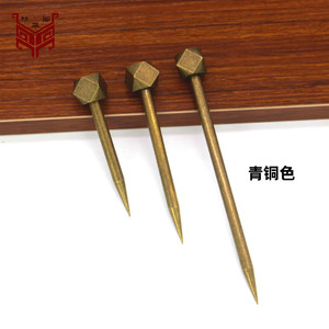Essence Pavilion Brass <b>Picture</b> <b>Frame</b> <b>Hooks</b> 7.3cm 9.2cm 13.1cm Antique Chinese Style Slip <b>Hook</b> <b>For</b> Calligraphy Painting Plaque - Product Image 3