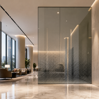 Panneau de verre de sécurité numérique imprimé numérique en céramique frittée trempée de 6 mm, 8 mm, 10 mm, 12 mm pour la décoration murale extérieure