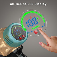 Kedatangan Baru Penyedot Debu Vertikal Filter HEPA Hisapan 40kPa Penyedot Debu Kering Nirkabel dengan Lampu Depan LED