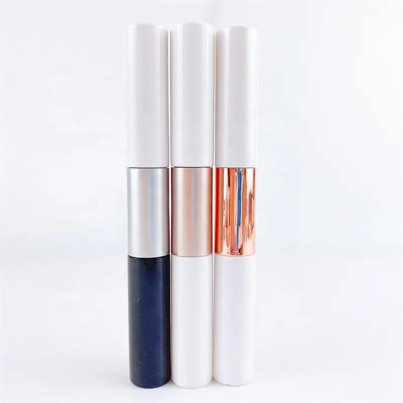 high quality colorful Special design double end head private label 2 in 1 mascara eyeliner tube