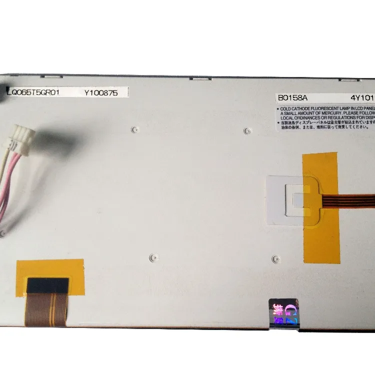 NIRO หน้าจอ LCD TFT ขนาด6.5นิ้วของแท้ + แผง LQ065T5GR01LCD หน้าจอสัมผัสสำหรับอะไหล่รถยนต์ระบบนำทาง