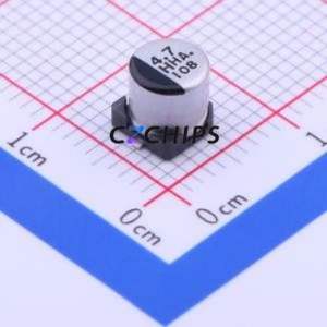 Condensateur électrolytique en aluminium SMD EEEHA1H4R7R, SMD, D5xL5.4mm 4.7uF 20% 50V 23mA-120Hz - Product Image 1