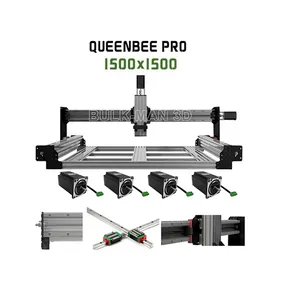 1515 QueenBee PRO CNC Kit mecânico com trilho linear com sistema de tensão Tingle Screw Driven