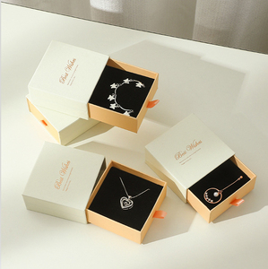 Caja de Regalo de Joyería de Lujo con Bolsa de Regalo, Cajas de Papel con Logotipo Personalizado para Anillos, Collares, Pendientes, Pulseras, Empaque de Regalo - Product Image 4
