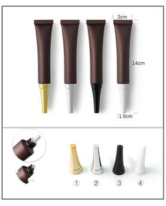 20 г/мл Янтарная Косметическая Мягкая трубка с роликовым шариком из нержавеющей стали Косметическая Массажная трубка для крема для глаз - Product Image 4