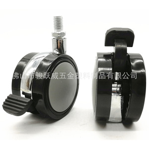 <b>Swivel</b> Caster With Brake 60mm Diameter 50mm Thickness For Furniture Casters Durable Design - Product Image 4