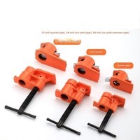 Colliers de serrage pour le travail du bois en acier malléable lourd de 3/4 pouces rouge pour la connexion OEM Support personnalisé