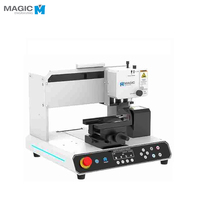 Machine de gravure CNC multifonctionnelle Magic-S7 pour bijoux, bracelet rotatif en métal plat doré, pendentif, bague