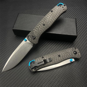 BM535 533-3 <span class=keywords><strong>Mini</strong></span> karbon Fiber katlanır bıçak S90V siyah şam çeliği bıçak açık kamp ve avcılık cep taktik EDC aracı - Product Image 3