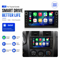Autoradio Android double DIN 7 pouces avec Carplay et Android Auto pour Toyota COROLLA VIOS CAMRY PREVIA RAV4, unité principale GPS intégrée
