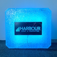 Service VIP pour bars et boîtes de nuit : Coffret de présentation lumineux LED étanche pour 3 bouteilles de vin