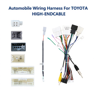 Harnais d'alimentation pour <span class=keywords><strong>autoradio</strong></span> Meihua pour <span class=keywords><strong>Toyota</strong></span> Série Corolla/Camry/Prado/RAV4/Hilux, <span class=keywords><strong>adaptateur</strong></span> de câble avec Canbus - Product Image 1