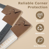 Protecteurs d'angle pour cadres photo Frametory – Protections ajustables en papier pour déménagement et expédition – Coussinets de protection des bords