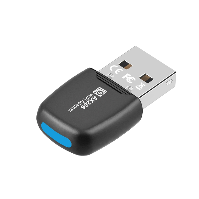300Mbps Wireless WIFI6 USB Adapter Dongle AX286 USB 2.0 Network Card 2.4GHz Mini Wireless Receiver