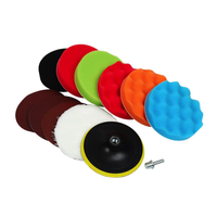 Lot de 12 tampons de polissage et de lustrage en mousse pour voiture, de 3 à 8 pouces, pour perceuse, vente en gros OEM ODM
