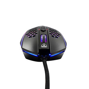 Souris de jeu filaire à rétroéclairage RVB en nid d'abeille, <span class=keywords><strong>vente</strong></span> chaude, 20G ACC, interface USB, orientation main droite, stock disponible - Product Image 4