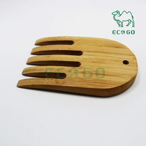 Accessoires de conception spéciale en bois naturel Costume de mains de salade de bambou de cuisine pour l'utilisation de salade de cuisine - Product Image 3
