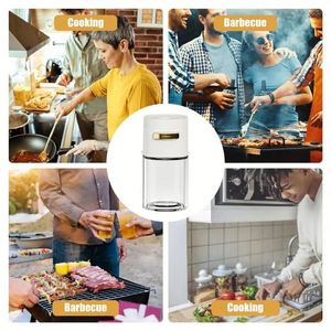 180ML Measurable Salt Pepper Seasoning <b>Shaker</b> <b>Bottle</b> Glass Jars for Spices - Product Image 5