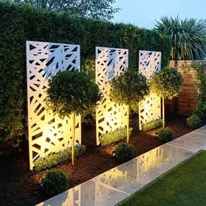 Clôture de jardin en aluminium de style moderne de haute qualité en métal écologique avec conception décorative découpée au laser cadre de qualité prix réduit - Product Image 2
