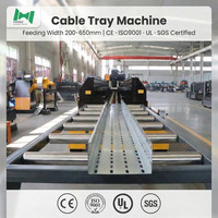 Máquina Perfiladora de Bandejas Portacables de Acero Hopex, Ahorro de Energía, Ancho de Alimentación 200-650 mm, Espesor de Laminación 2-3 mm