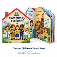 Livre cartonné pour enfants certifié CPSIA, impression personnalisée, directement de l'usine, pages en carton épais, couleur intégrale, pour bébés et tout-petits
