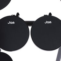 Batterie électronique pour adulte taille standard avec pads d'entraînement silencieux et double pédale