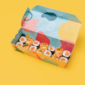 ที่กำหนดเองรีไซเคิลกระดาษกล่องซูชิ Takeaway ของขวัญหรูหราซูชิบรรจุภัณฑ์กล่อง - Product Image 1