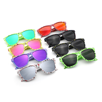 Lunettes de soleil colorées de haute qualité 2025 lentilles polarisées UV400 TAC lentilles Vintage logo personnalisé lunettes de soleil
