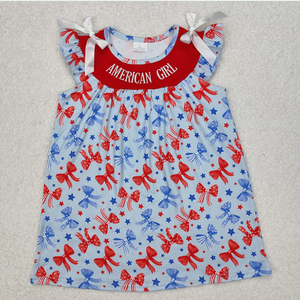 Vestidos y Monos con Lazo para Bebés Niñas, Bordado de Hermanas, Estilo American Girl - Product Image 5
