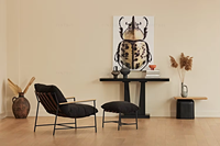 Meuble de table en acier en bois de chêne modernisme minimal table basse moderne tables basses pour salon mobilier de maison moderne