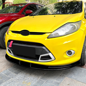 Brillant noir/fibre de carbone Look voiture pare-chocs avant lèvre séparateur Spoiler diffuseur pour <span class=keywords><strong>Ford</strong></span> <span class=keywords><strong>Fiesta</strong></span> <span class=keywords><strong>MK7</strong></span> 2008-2012 - Product Image 6