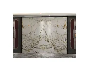 Artificial Stone Tile Polished Marble Slab High Quality Sintered Stone Slab For Flooring Walls